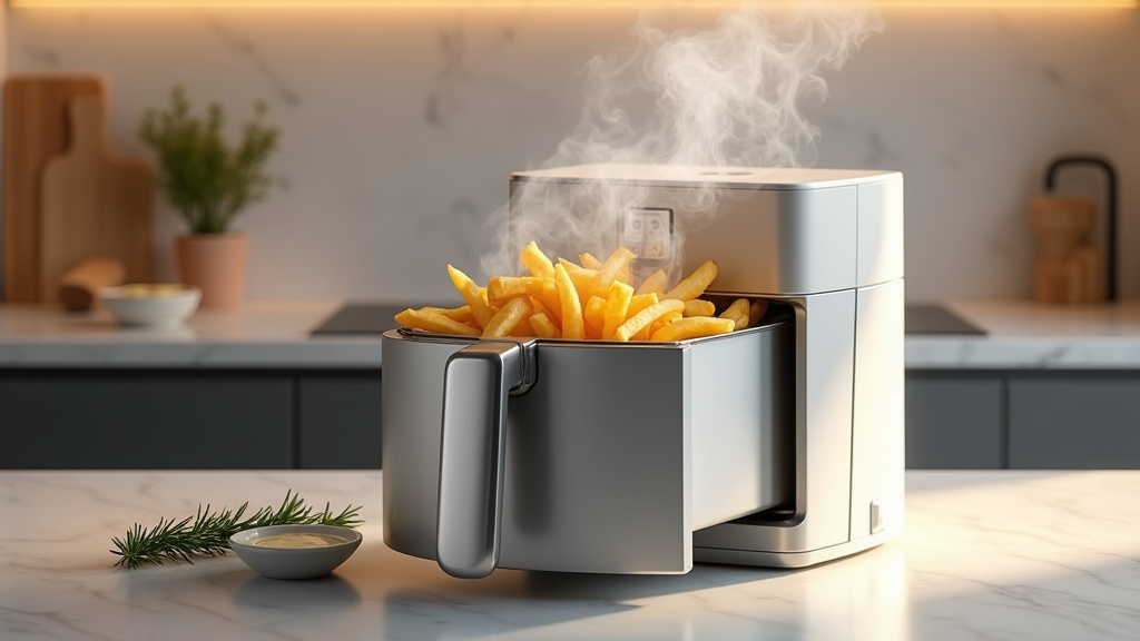 Air Fryer Moulinex Easy Fry Essential Inox 8,3L en acier brossé