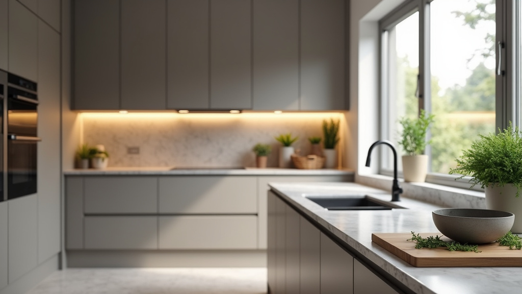Gamme de cuisines Ixina avec différents niveaux de finition et accessoires