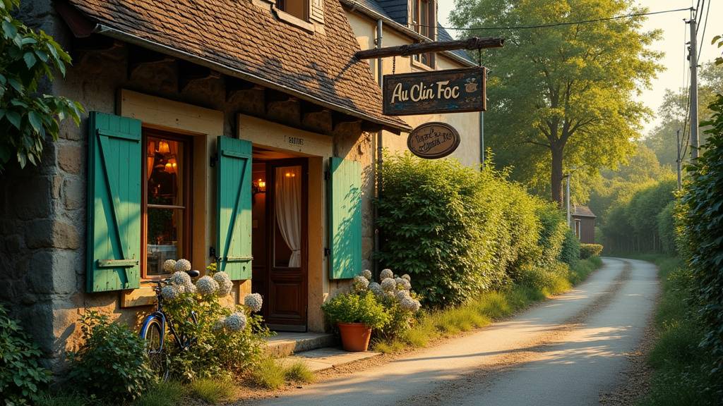 Intérieur chaleureux du restaurant Au Clin Foc, montrant une ambiance bistrot-brasserie