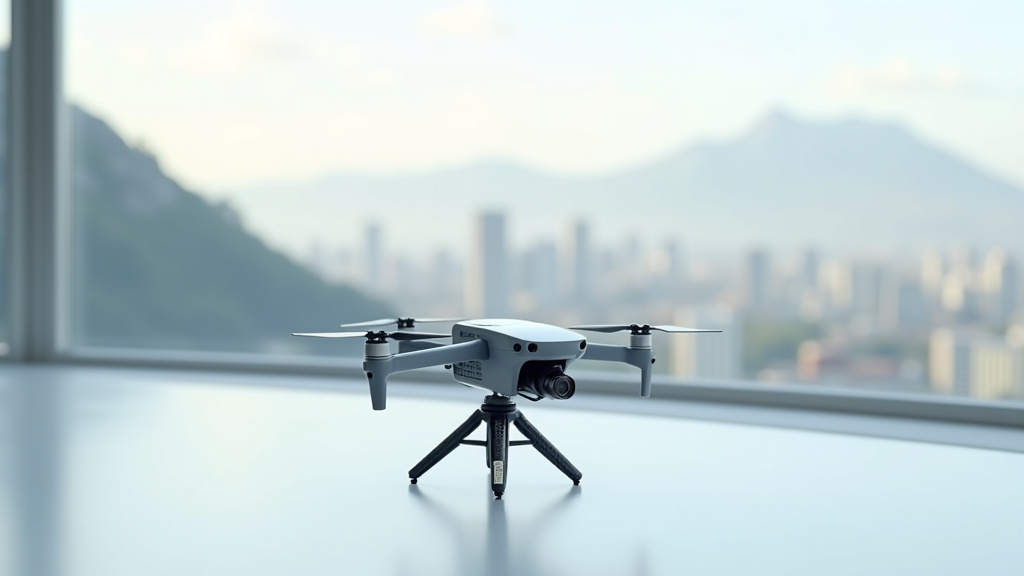Technicien en train de faire l'entretien d'un drone 4K dans un atelier