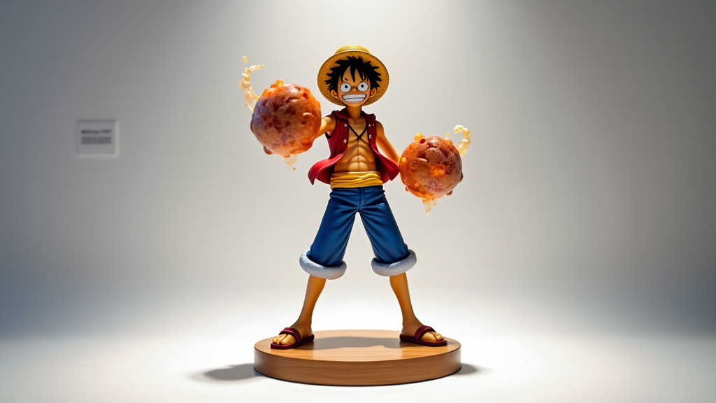 Figurine de Luffy en Gear 4 Boundman avec effets de fumée et de Haki