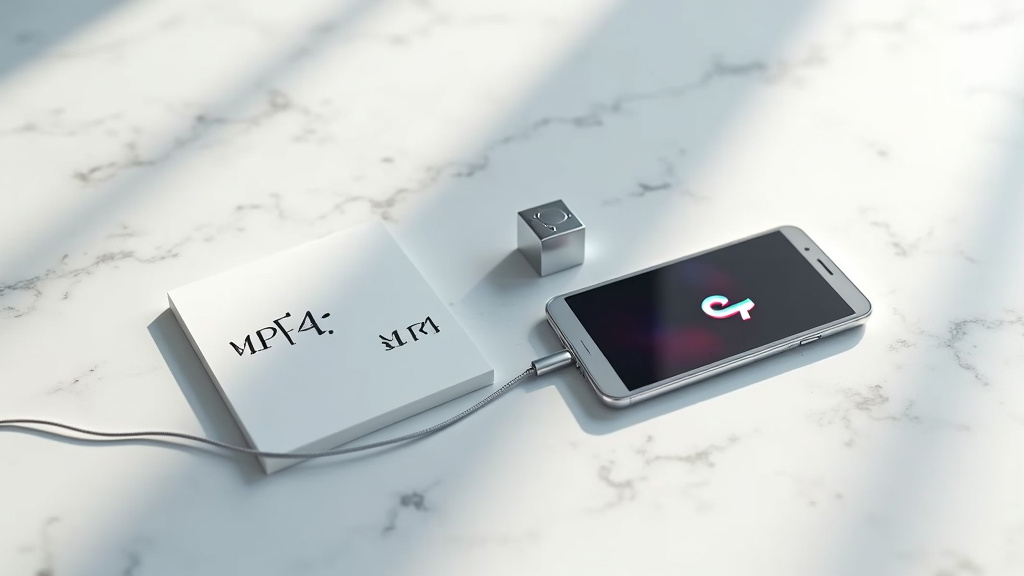 Personne utilisant un smartphone avec l'application TikTok ouverte, en train de regarder une vidéo.