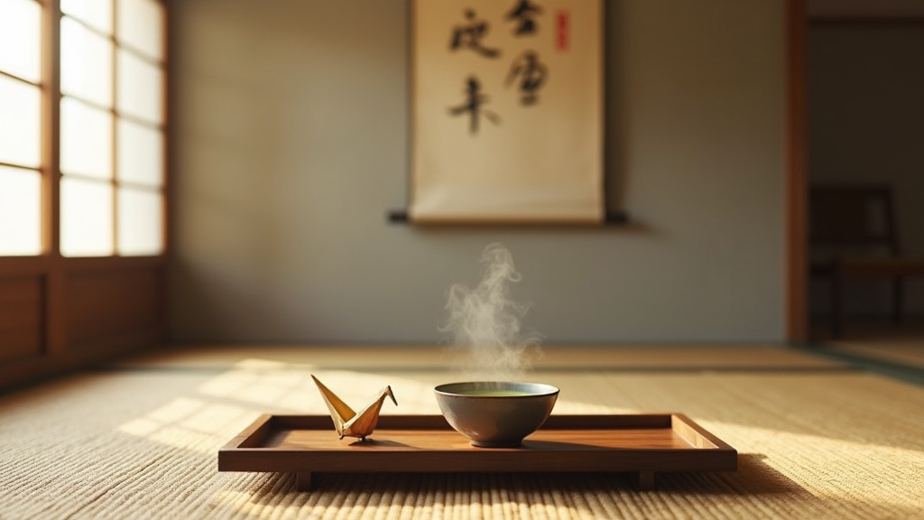 Illustration de salutations japonaises avec différents moments de la journée