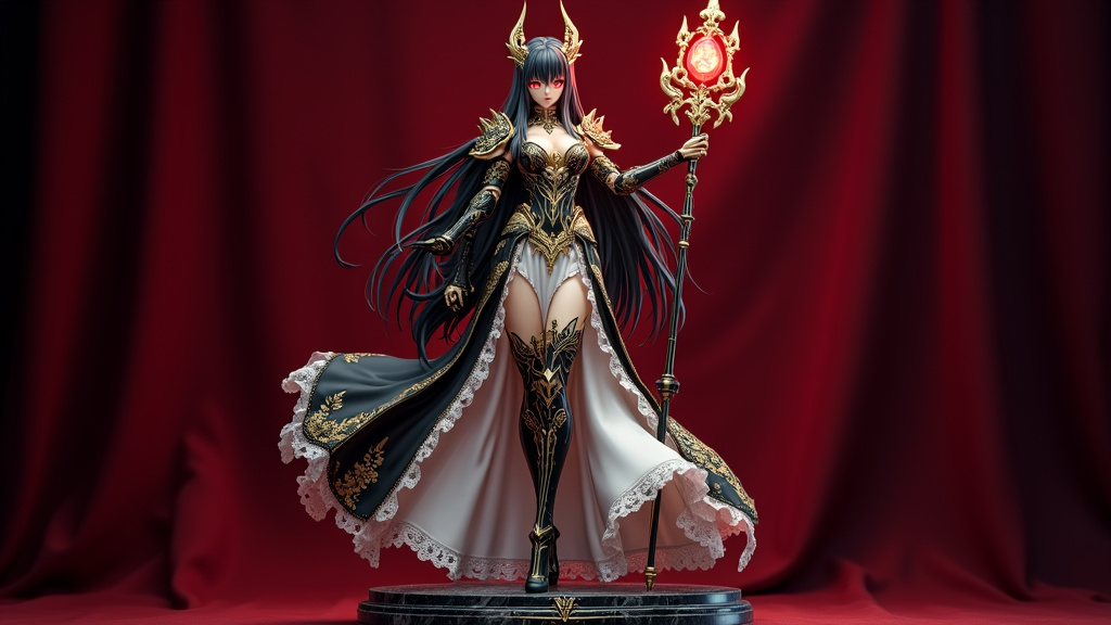 Boutique de figurines spécialisée avec des présentoirs de figurines Albedo
