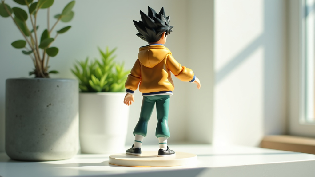 Collection variée de figurines Hunter x Hunter sur une étagère