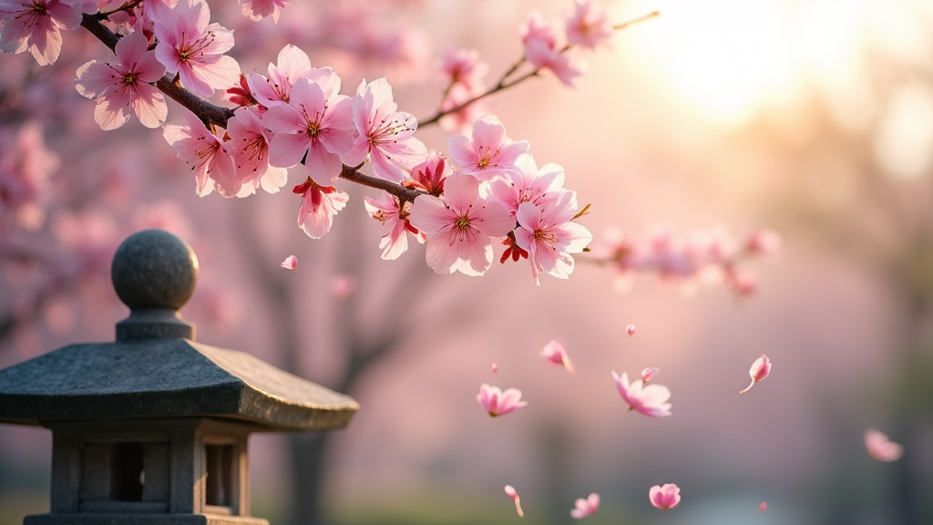 Festival Hanami avec des familles pique-niquant sous les cerisiers en fleurs