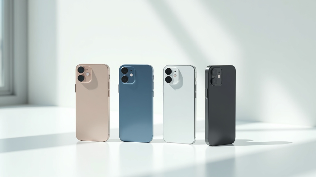 iPhone 15 Pro dans différentes finitions en titane