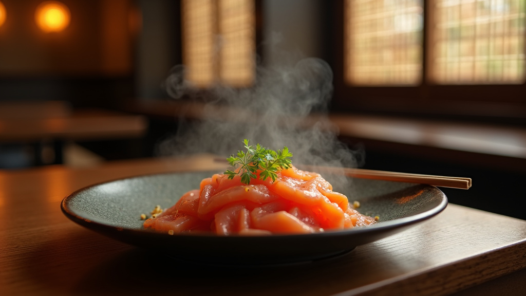 Intérieur moderne et épuré du restaurant Otaru avec des touches japonaises
