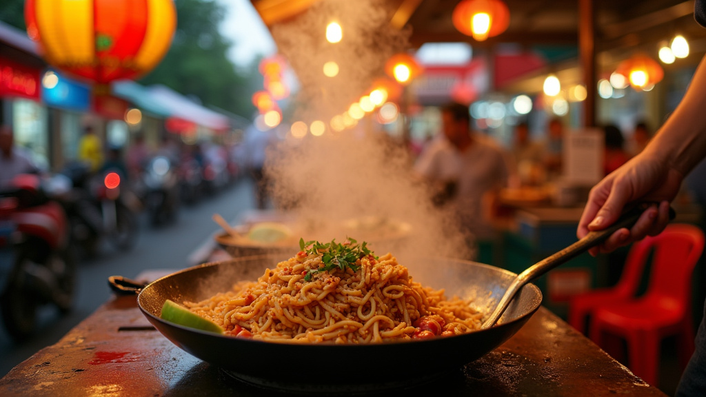 Bangkok street food - marche nocturne et cuisine de rue thaïlandaise
